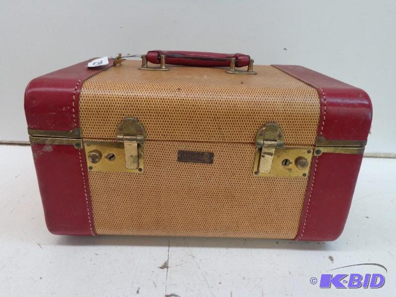 lot 29 image: Luggage By Lady Gale Brown and Red in Color O...