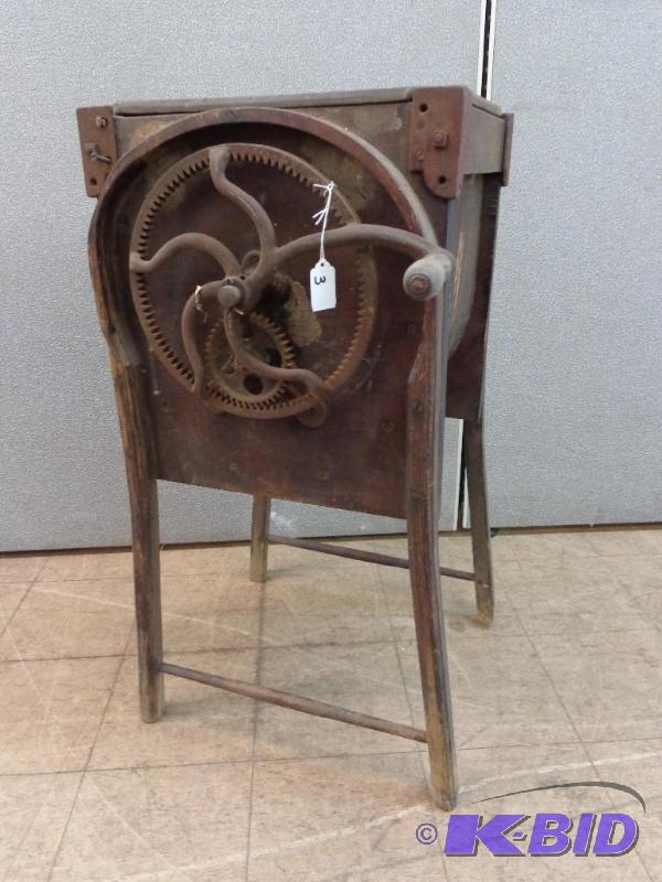 lot 3 image: The Bent Wood Antique Butter Churn Manufactur...