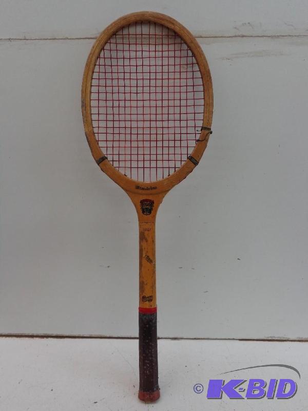 lot 33 image: Vintage Tennis Racket Made By BanCroft Sealed...