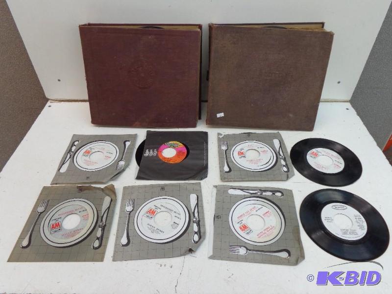lot 43 image: 2 Record Albums With Wax Records These Record...