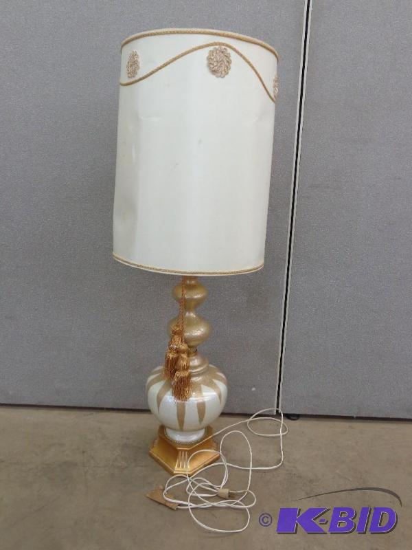lot 53 image: Eastern Styled Lamp Dual Bulbed  Tassele...