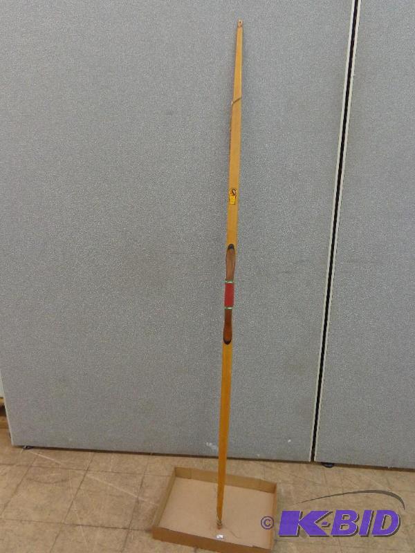 lot 6 image: Indian Archery Long Bow Made in Evansville In...