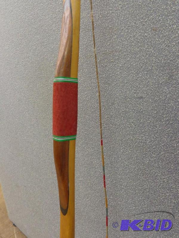 Indian Archery Long Bow Made in Evansville In... Antiques and