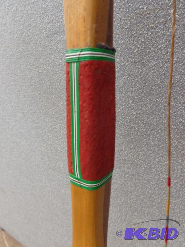 Indian Archery Long Bow Made in Evansville In... Antiques and