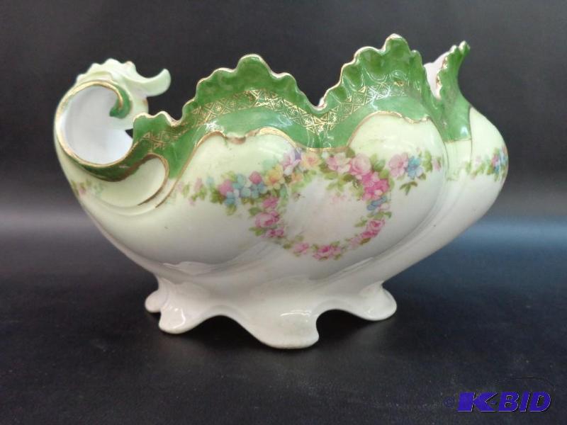 lot 78 image: MZ Austria 9331 Filigree Shaped Bowl Appears...