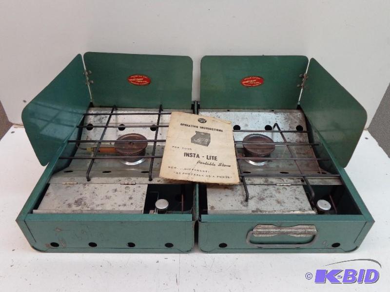 lot 84 image: Instalite Portable Stove 2 Burners Back and S...