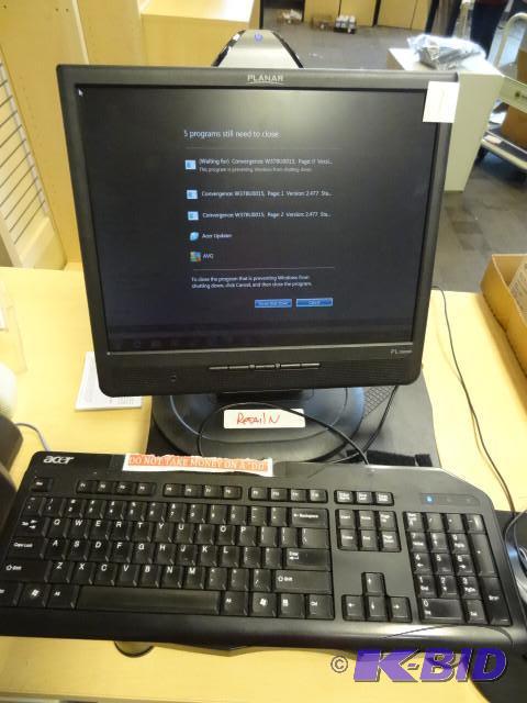 Acer veriton computer. Planar 15&quot monito...