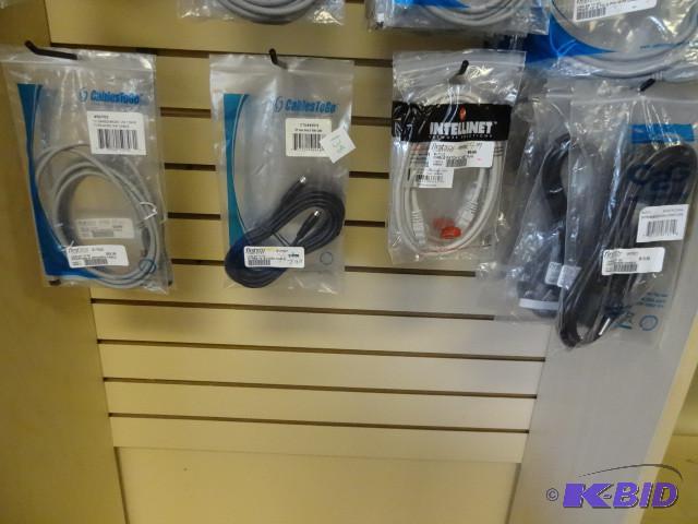 Power cords. Network cables...