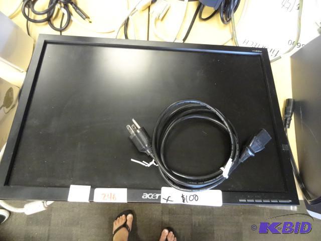 Acer V193W LCD monitor. Includes wall mount b...