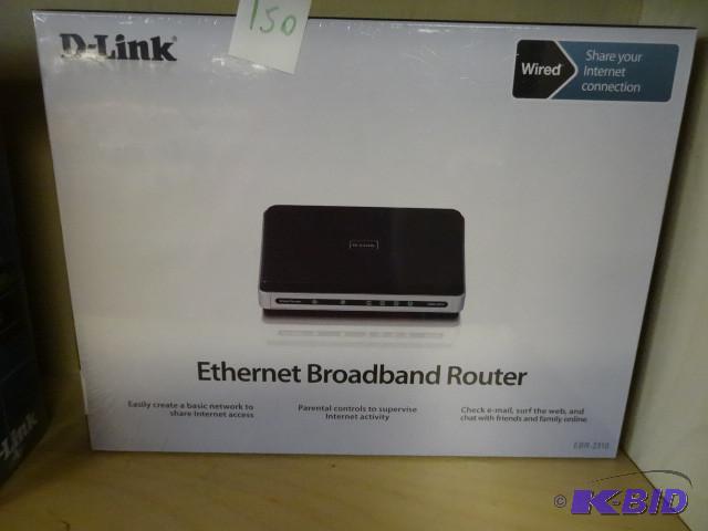 D link ethernet broad band router...