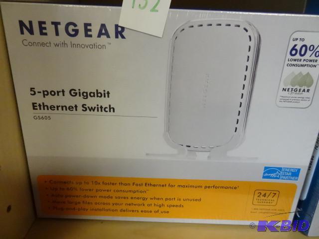 Net gear 5 port gigabit ethernet switch...