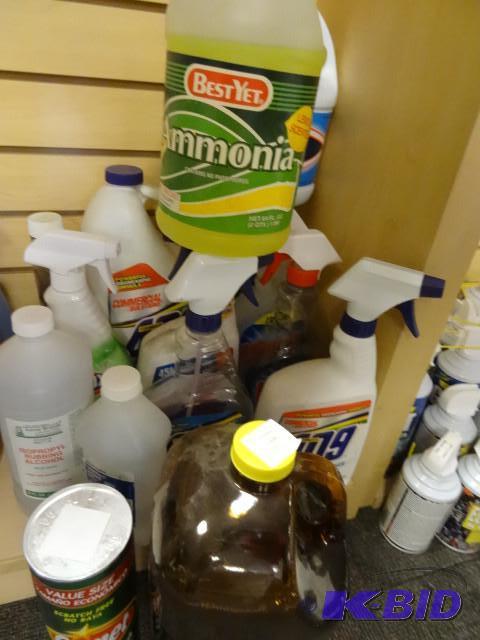 Lot of misc household cleaners...