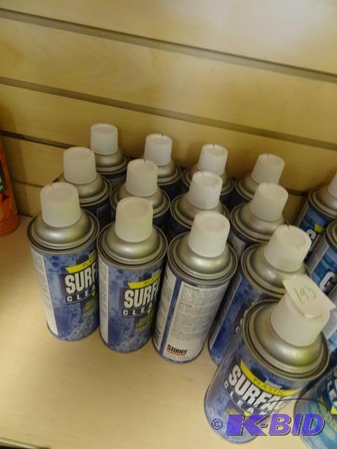 Cans of plastic surface cleaner...
