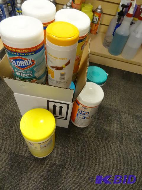 Clorox wipes. Lysol and Target brand...