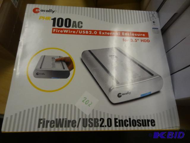 PHR100AC fire wireUSB 2.0 external enclosure...