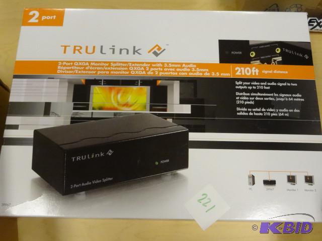 True link 2 port QXGA monitor splitterextend...