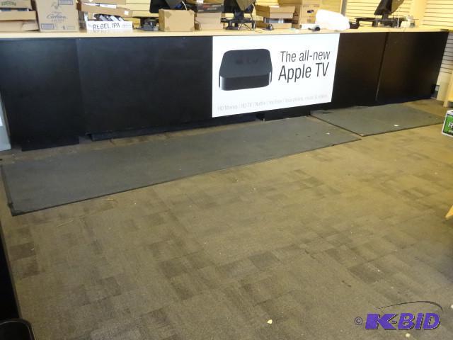 Front retail checkout counter. Multisection. ...