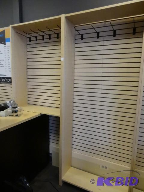 Section and a half of IKEA billy series shelv...