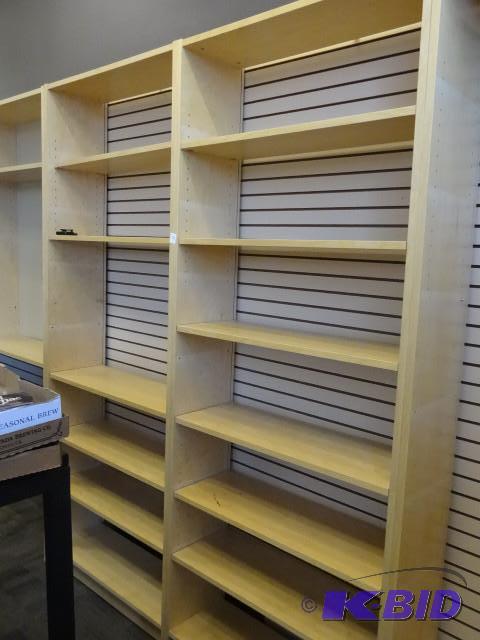 2 full sections of IKEA billy series shelving...