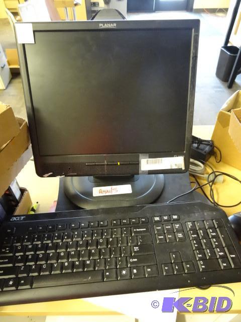 Acer veriton computer. Planar 15&quot monito...