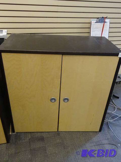 2 door cabinet. No bottom. Designed to be set...