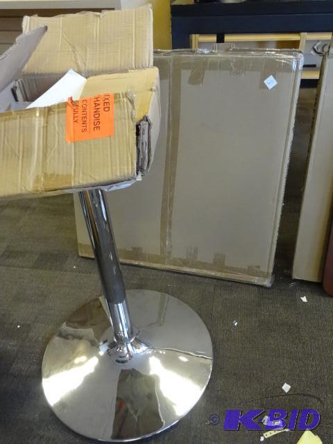 New restaurant style table. Wood top metal ba...