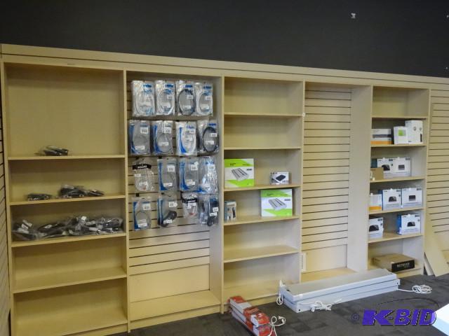 3 IKEA Billy style shelving units. Contents n...