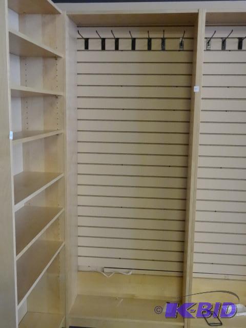 IKEA shelving unit 31.5x80x11. Includes 5 she...