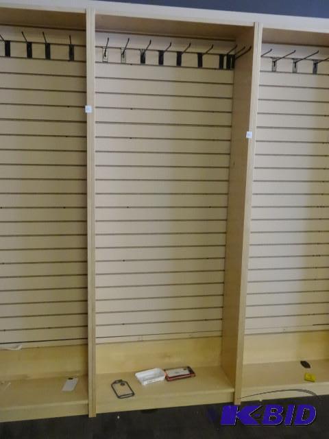 IKEA shelving unit 31.5x80x11. Includes 5 she...