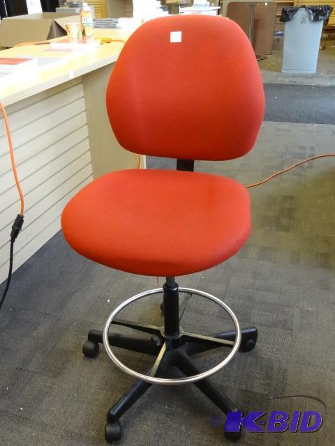 Adjustable height stool on wheels...