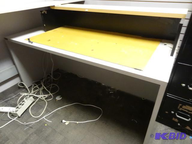 65x30x40 task desk with homemade upper shelf...