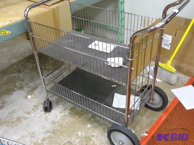 metal warehouse cart 33x15x36...