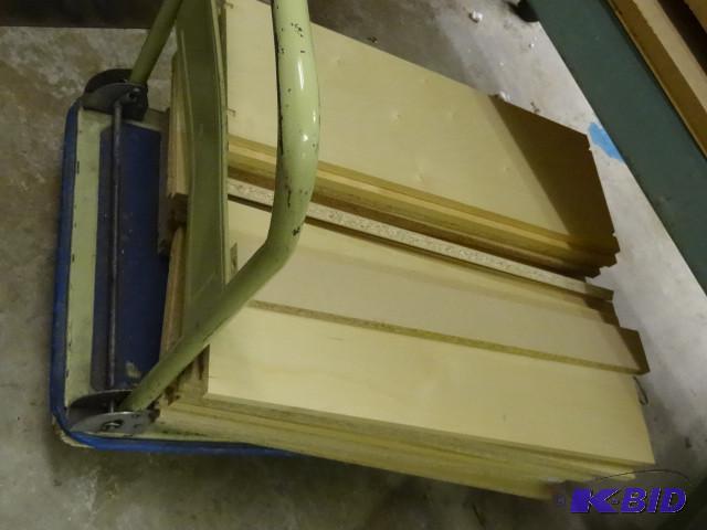 colapsible handel cart 36x24 wood not inclued...