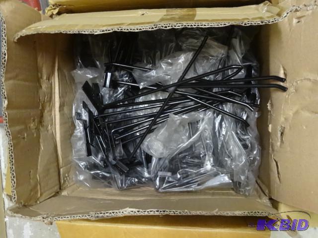 Box of brand new 10&quot slat wall hooks...