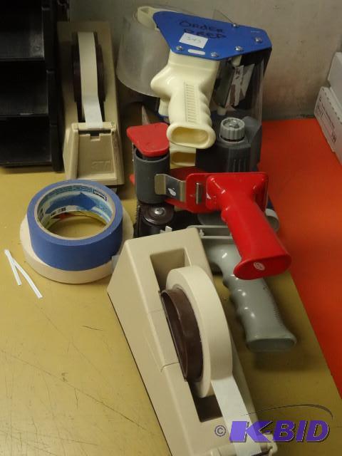 4 box tapers and 3M tape dispenser with tape ...