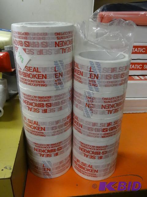 check contents tape rolls Qty. 11...