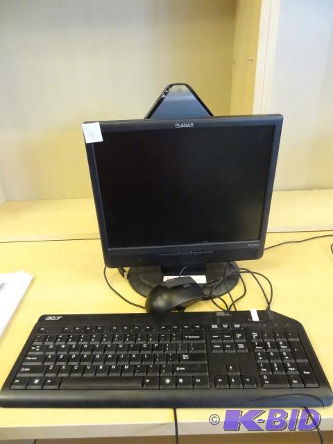 Acer veriton computer. Planar 15&quot monito...