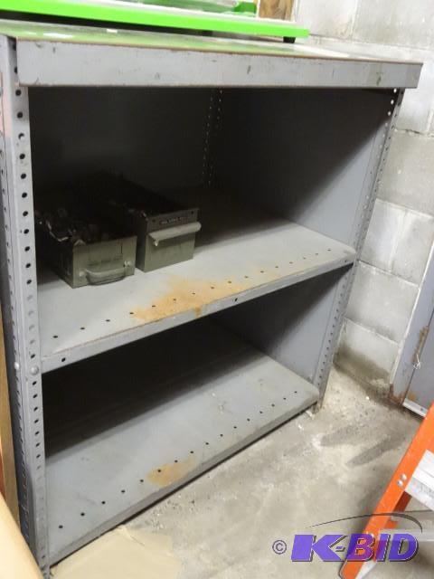Metal 2 shelf cabinet 36x26x39...