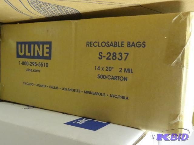 Uline S-2837 reclosable bags 14x20 Qty. 500...