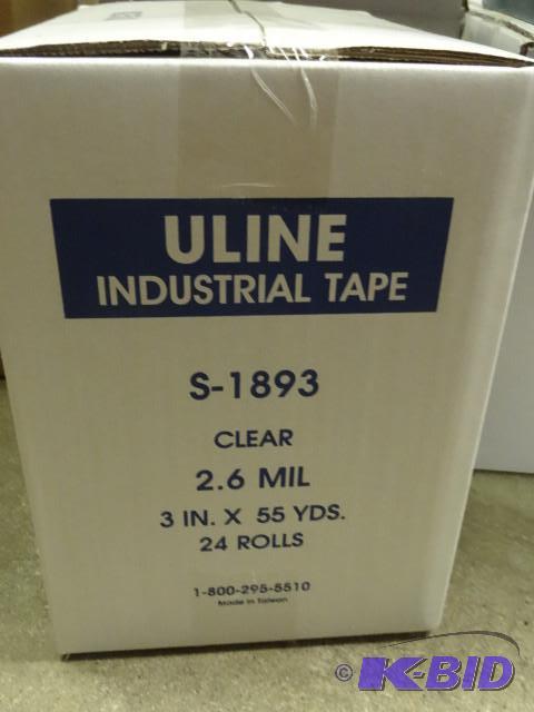 Uline clear S-1893 Packing tape. 3&quotx 55y...