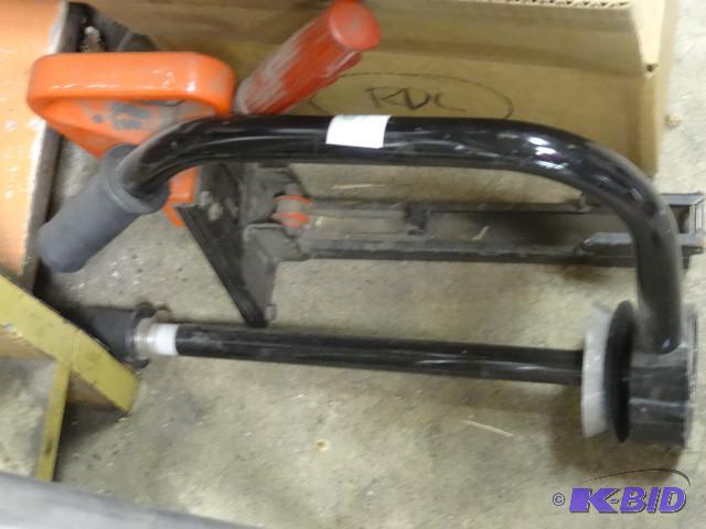 Hand shrink wrap dispenser and hand box stapl...