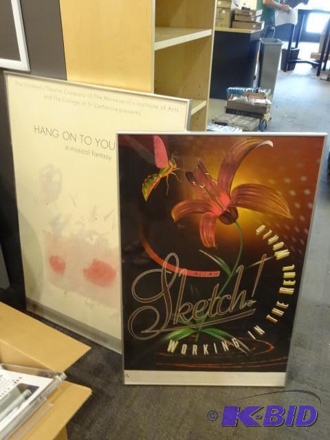 2 large picture frames...