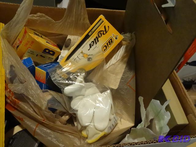 Box of misc office supplies...