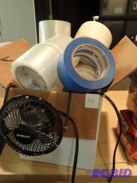 Misc office supplies and packing tape...
