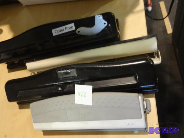 3 hole punches...