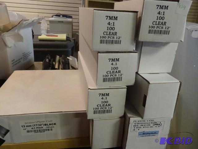 8 boxes of binding for making your own binder...