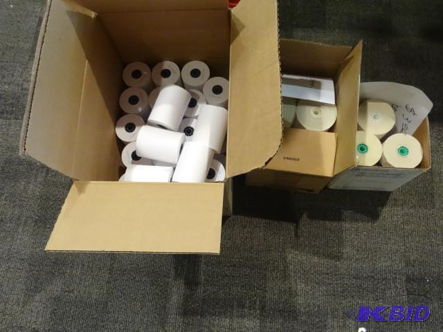 Misc rolls of credit card paper...