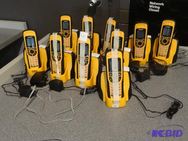10 Uniden cordless phones. Dect 6.0...