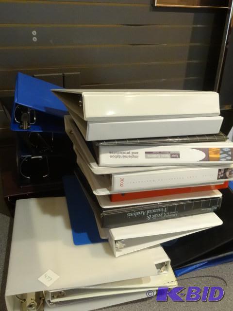 Misc three ring binders...