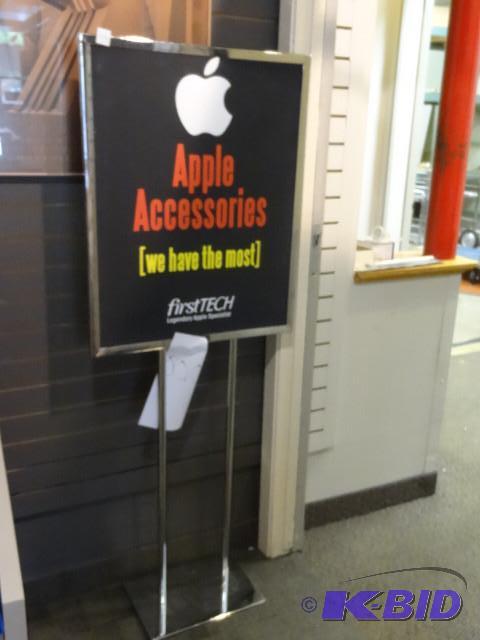 Floor standing metal sign holder...